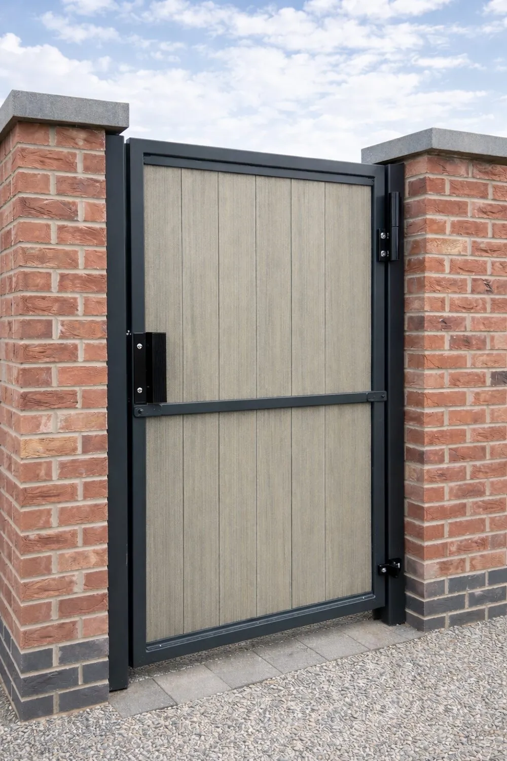 Metal and wood gate