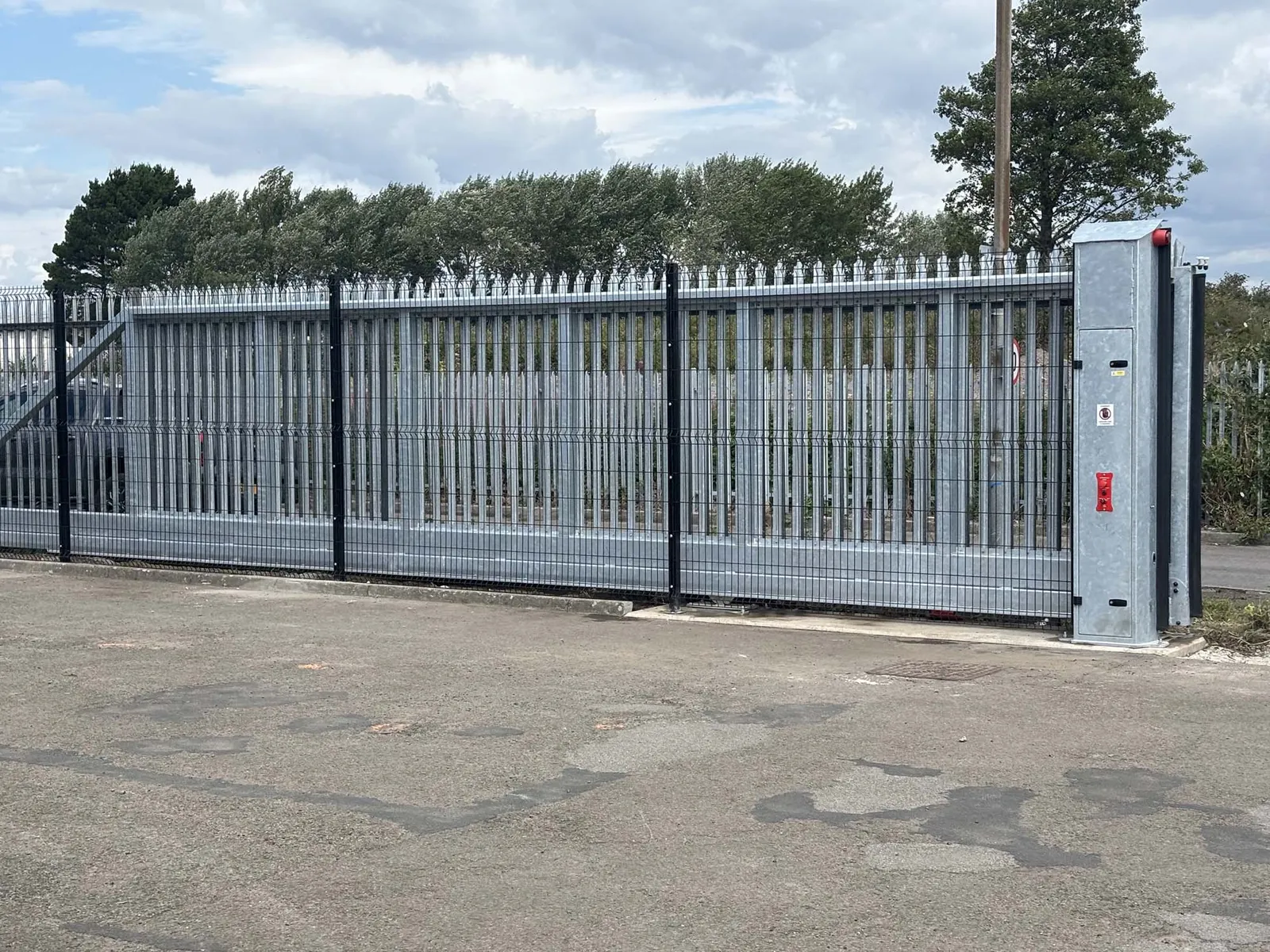 Large metal security gates